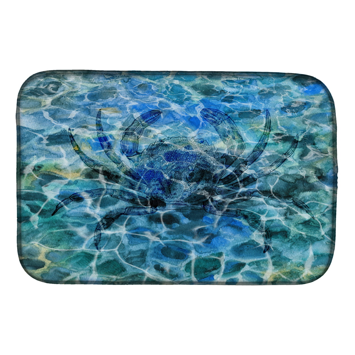 BB5358DDM Crab Under Water Dish Drying Mat
