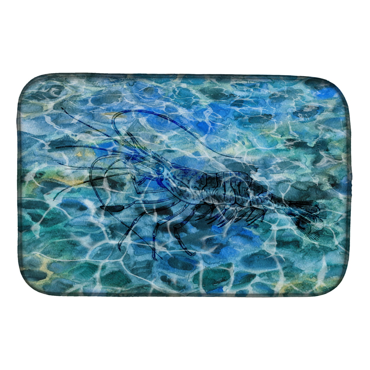 BB5359DDM Shrimp Under Water Dish Drying Mat