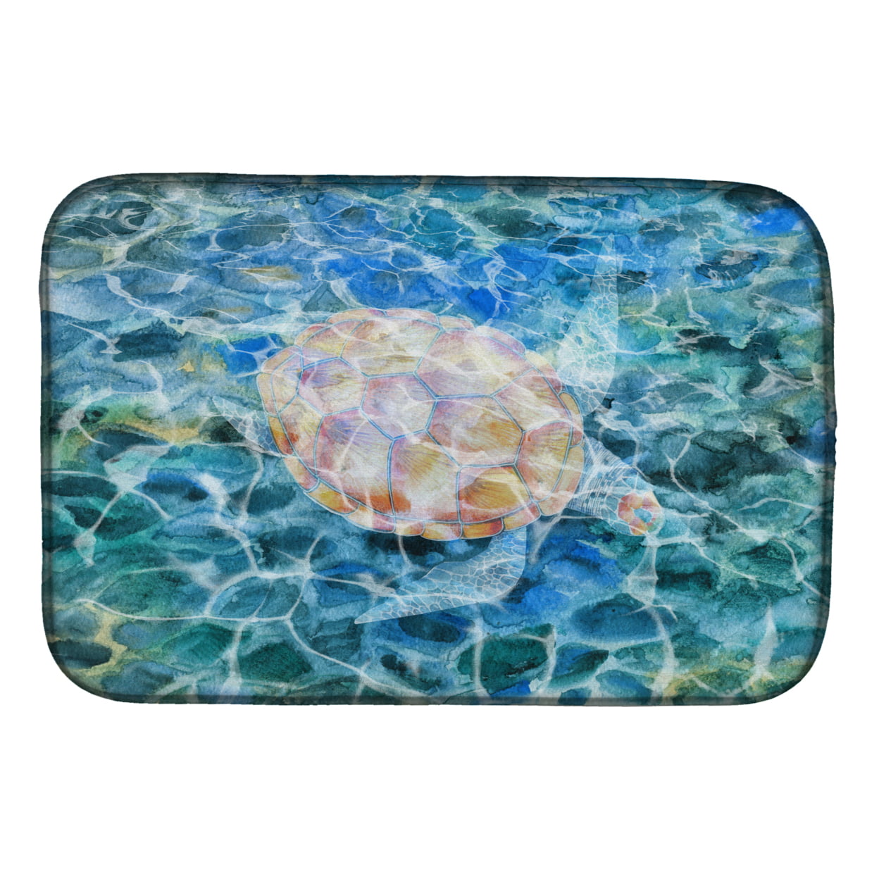BB5363DDM Sea Turtle Under Water Dish Drying Mat