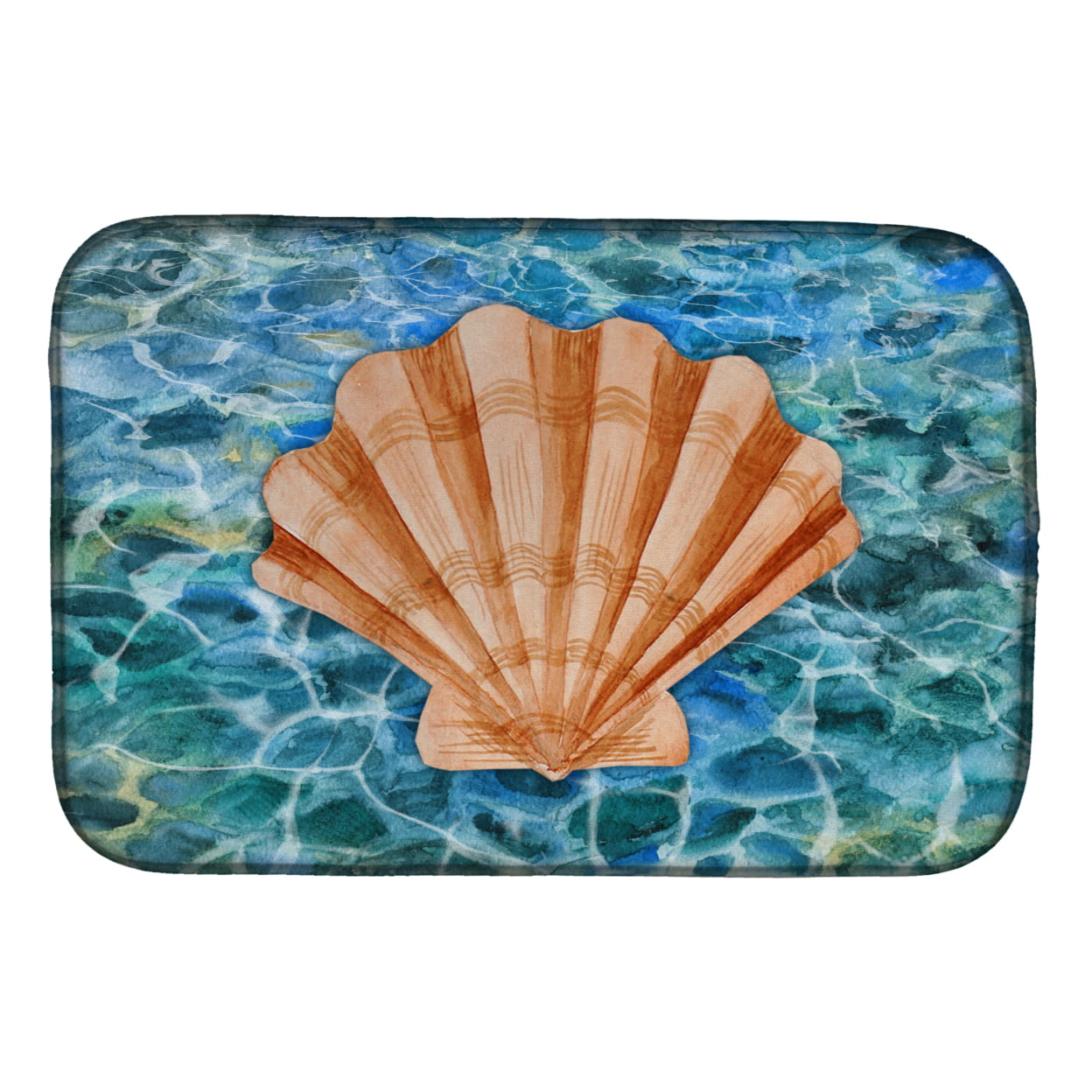 BB5367DDM Scallop Shell & Water Dish Drying Mat