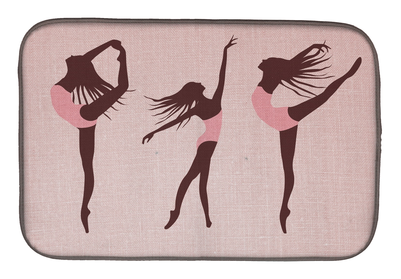 BB5377DDM Dancers Linen Pink Dish Drying Mat