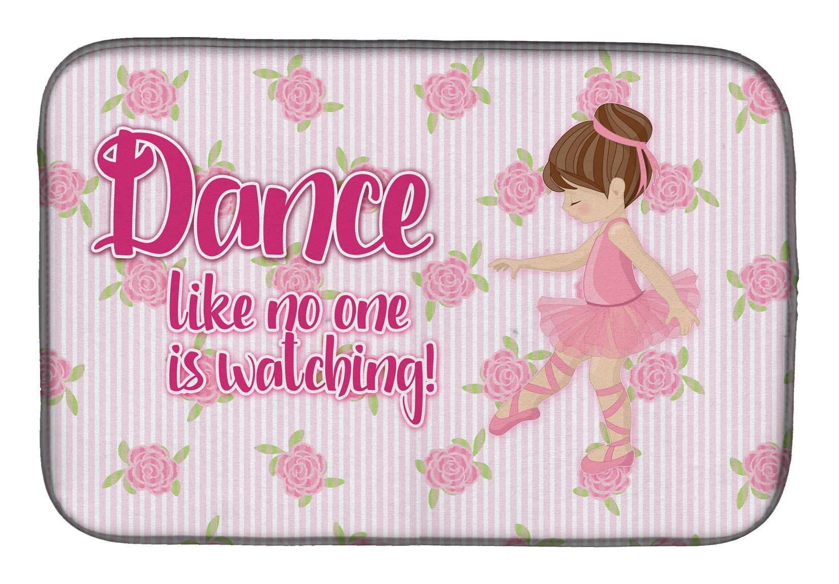 BB5390DDM Ballet Dance Brunette Dish Drying Mat