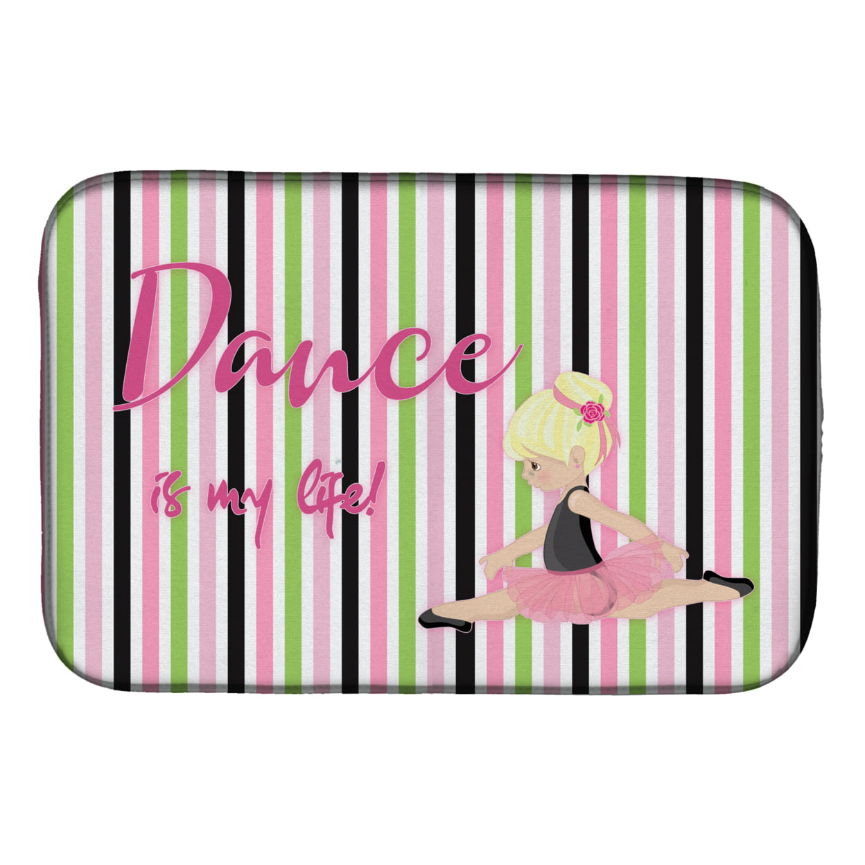 Ballet Dance is My Life Blonde Dish Drying Mat