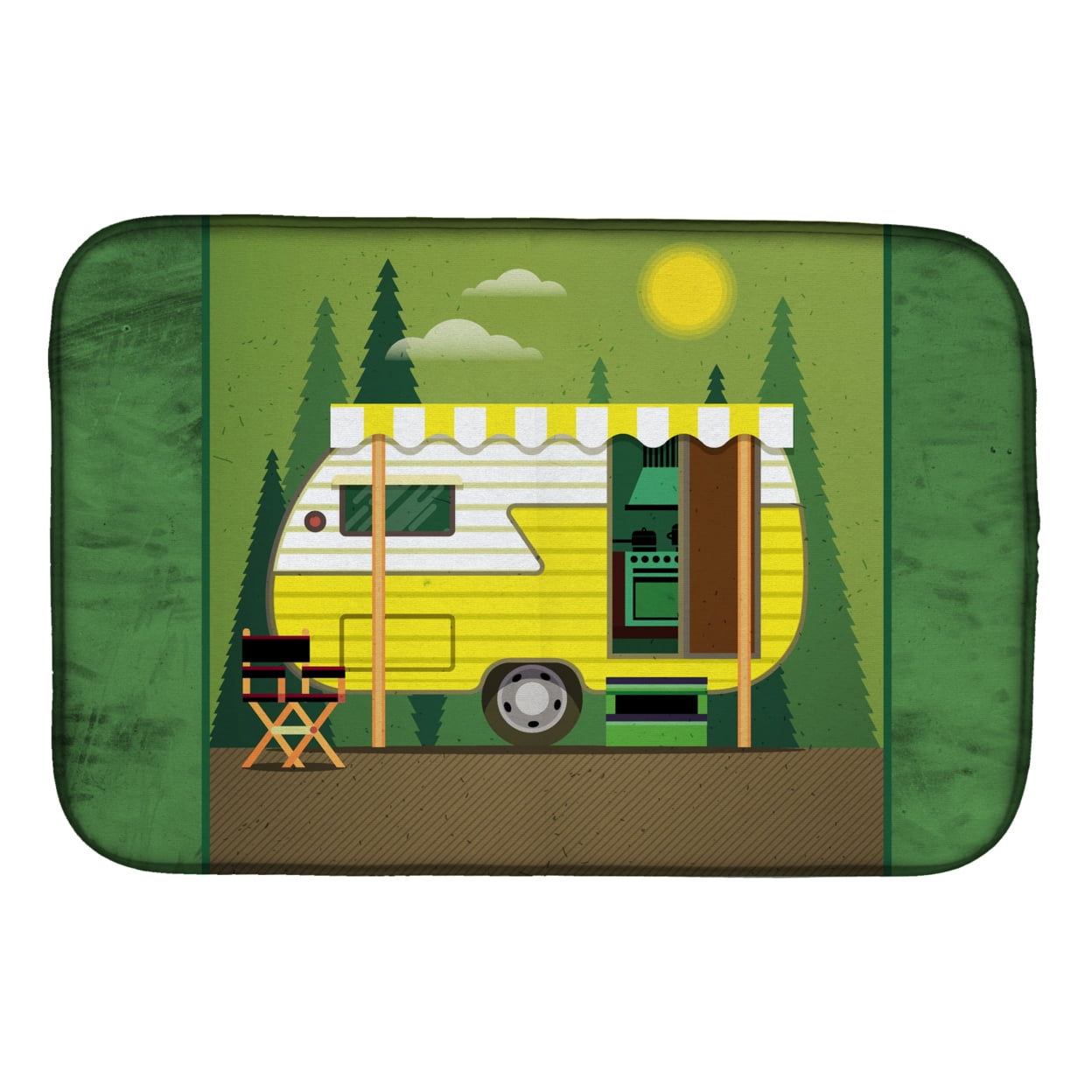 BB5478DDM Greatest Adventure Retro Camper Dish Drying Mat