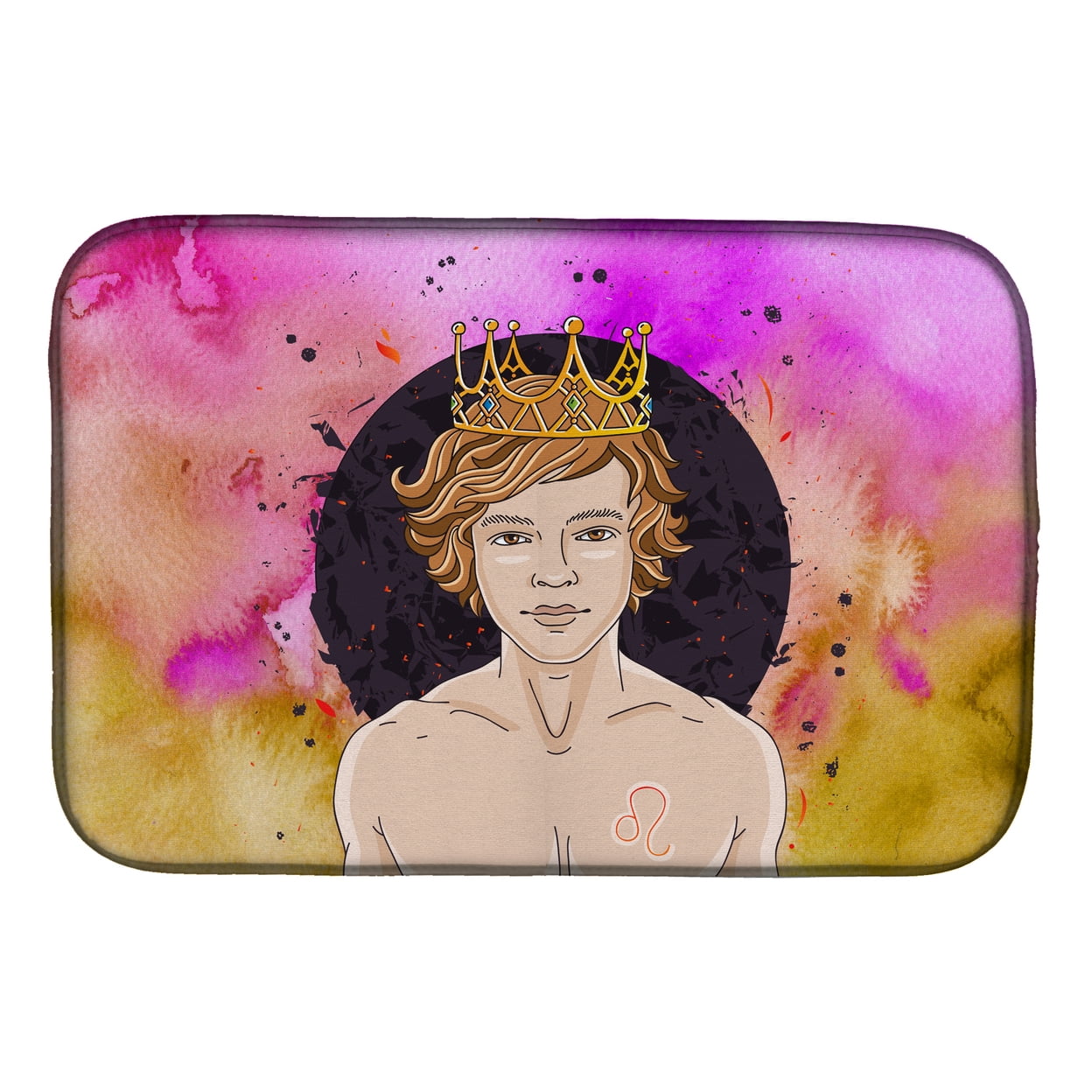 Leo Zodiac Sign Dish Drying Mat