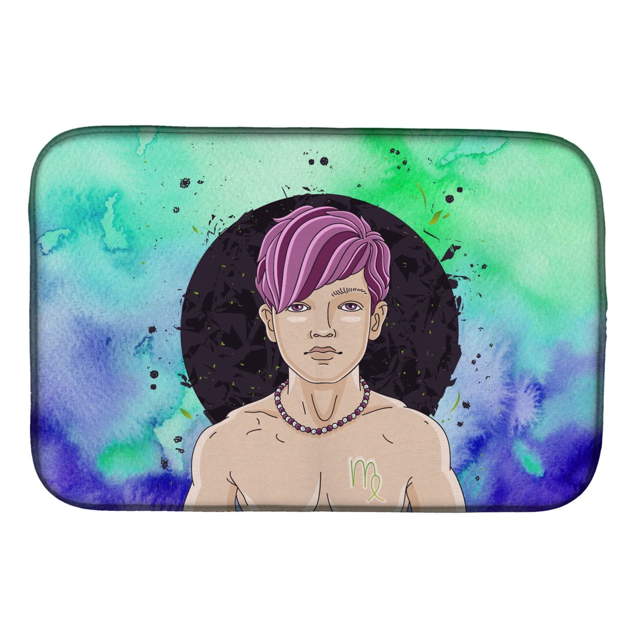 Virgo Zodiac Sign Dish Drying Mat