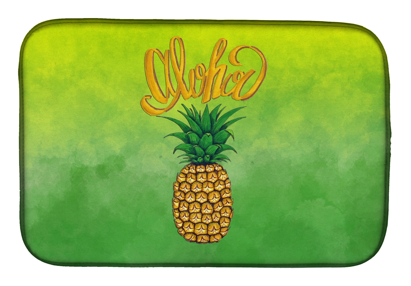 Aloha Pineapple Welcome Dish Drying Mat
