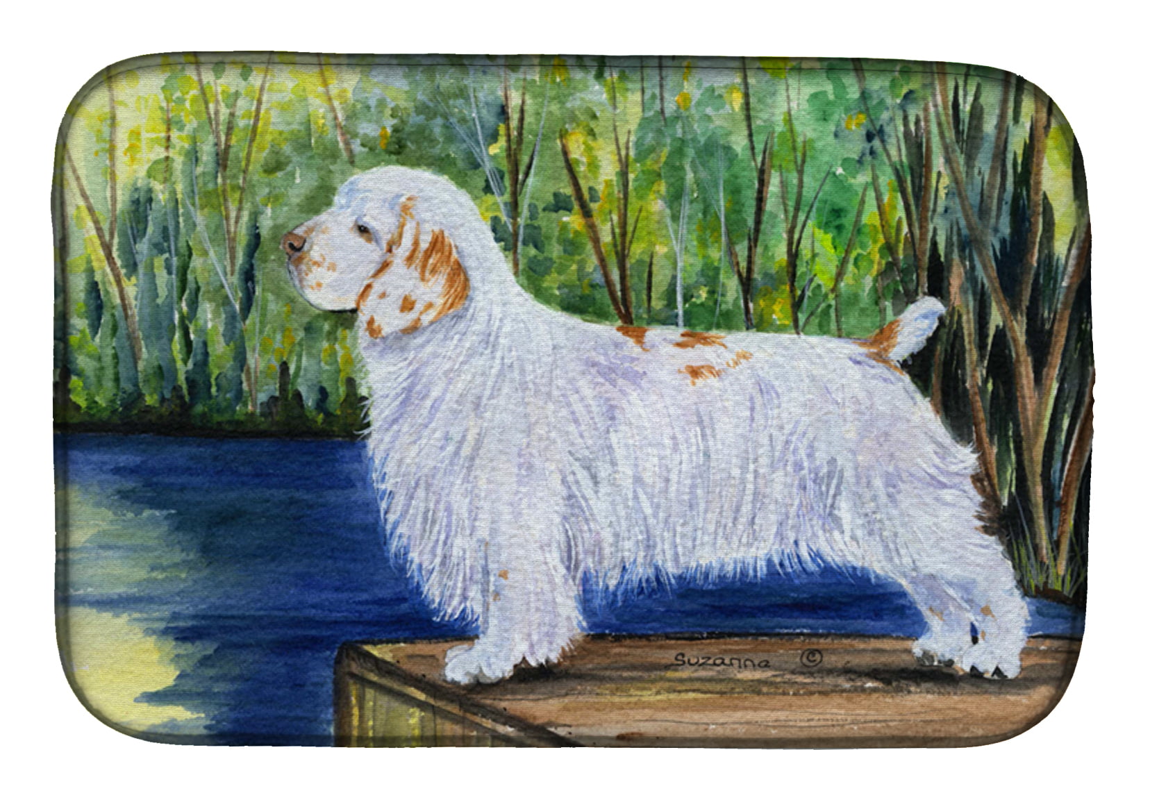 Picture of Carolines Treasures SS8261DDM Clumber Spaniel Dish Drying Mat