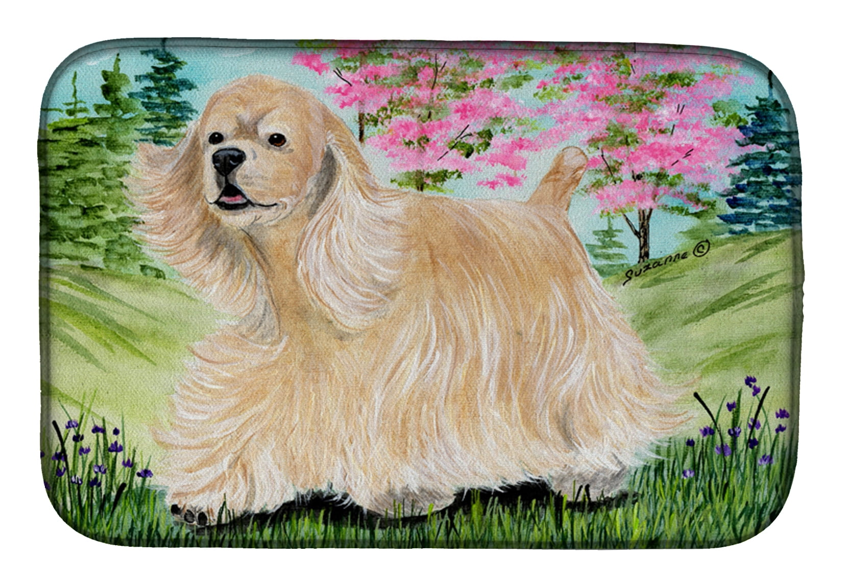Picture of Carolines Treasures SS8189DDM Cocker Spaniel Dish Drying Mat