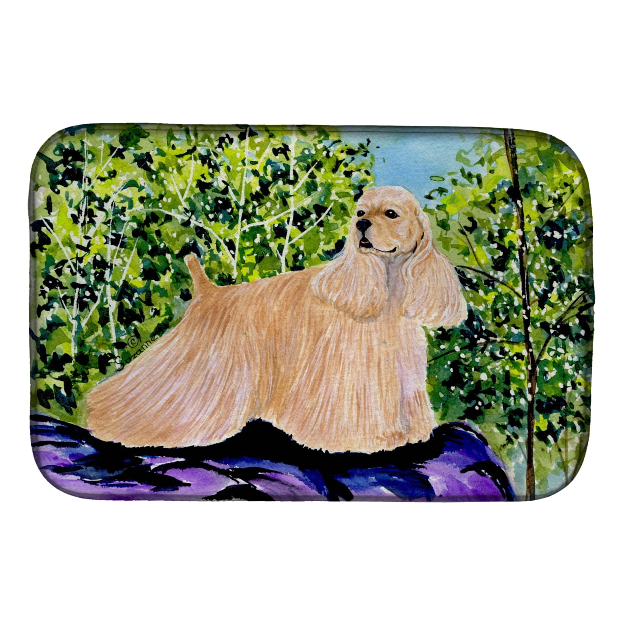 Picture of Carolines Treasures SS8668DDM Cocker Spaniel Dish Drying Mat