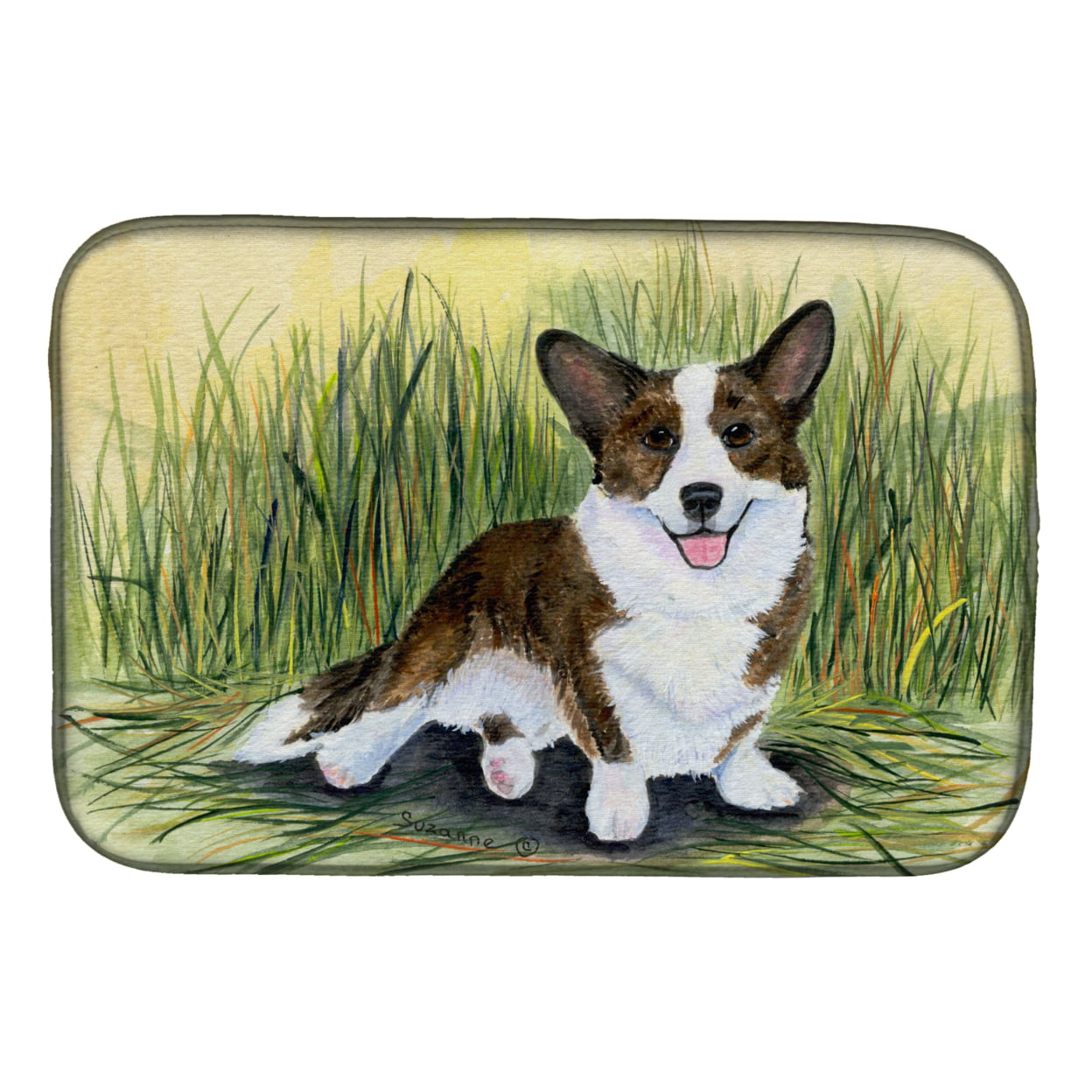 Picture of Carolines Treasures SS8004DDM Corgi Dish Drying Mat