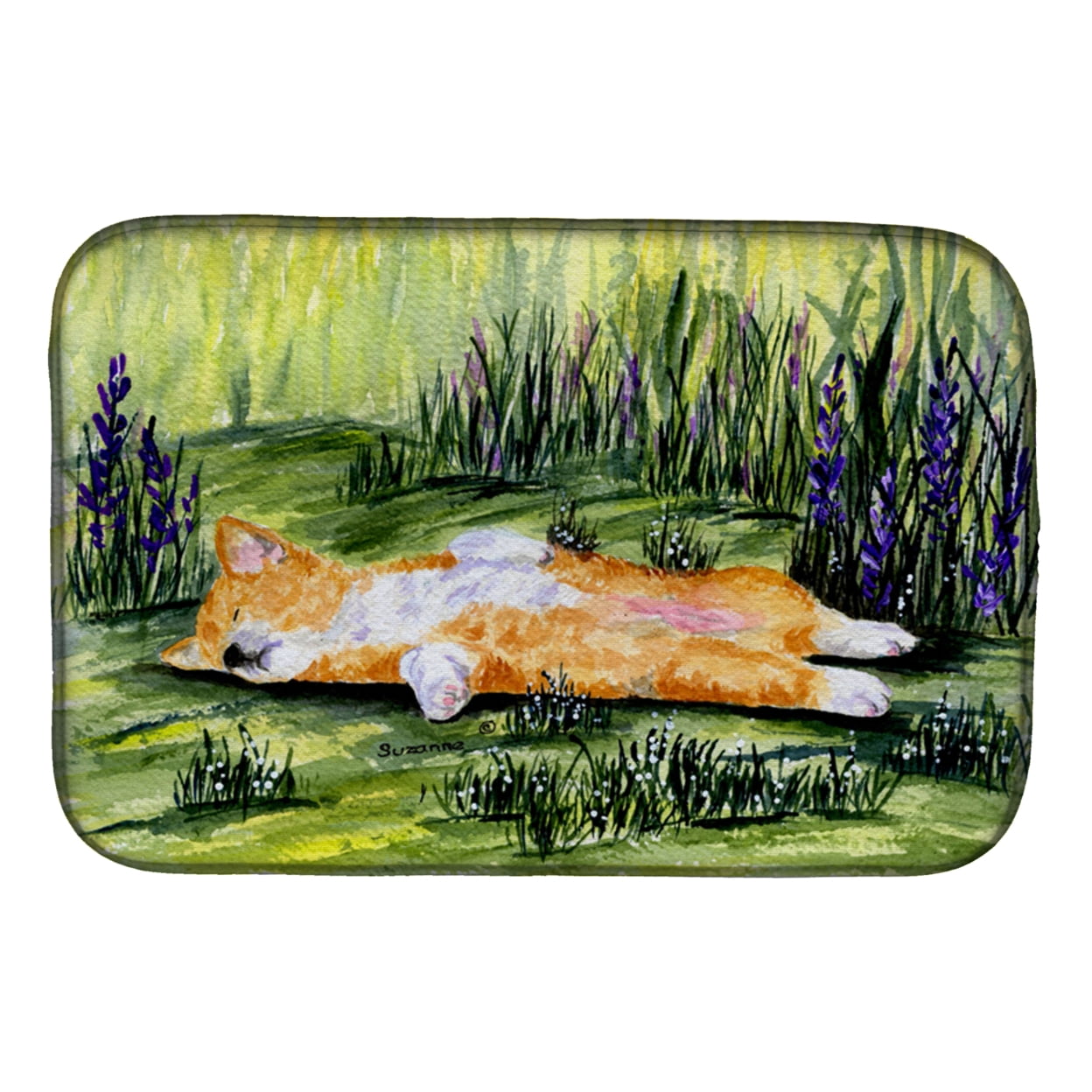 Picture of Carolines Treasures SS8465DDM Corgi Dish Drying Mat