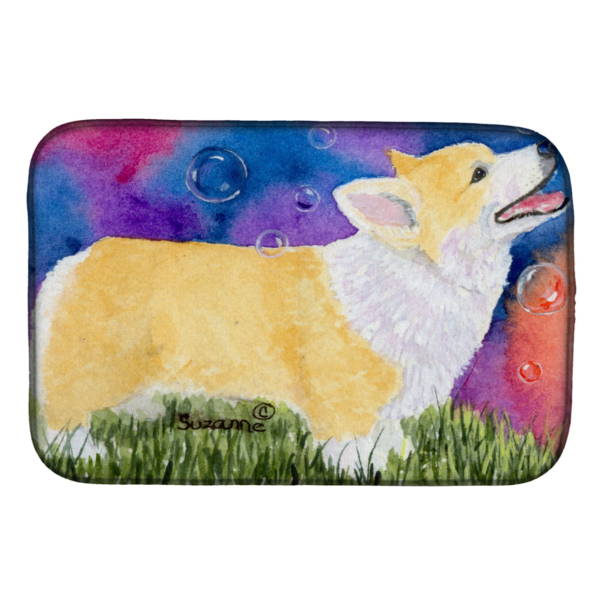 Picture of Carolines Treasures SS8751DDM Corgi Dish Drying Mat