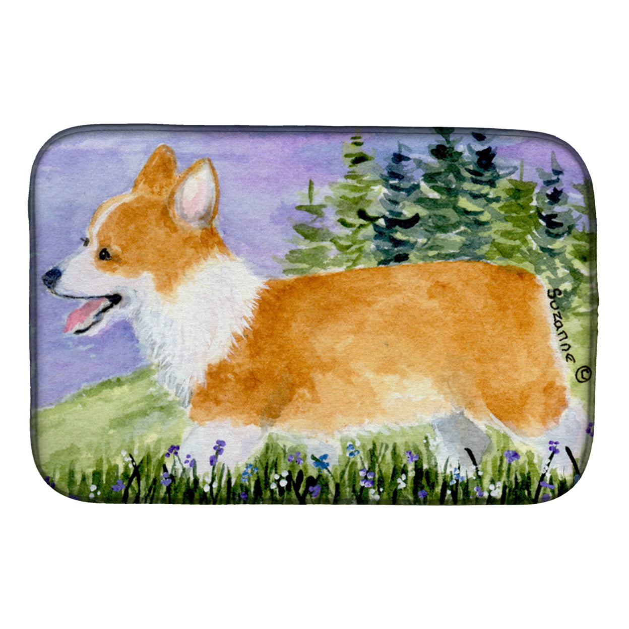 Picture of Carolines Treasures SS8912DDM Corgi Dish Drying Mat