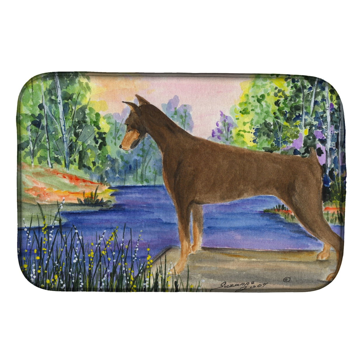 Picture of Carolines Treasures SS8066DDM Doberman Dish Drying Mat