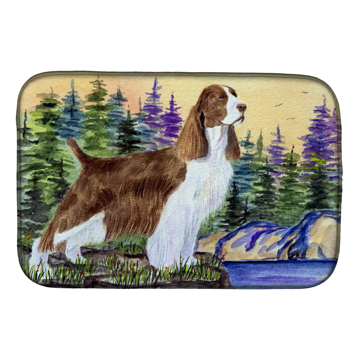 Picture of Carolines Treasures SS8105DDM Springer Spaniel Dish Drying Mat