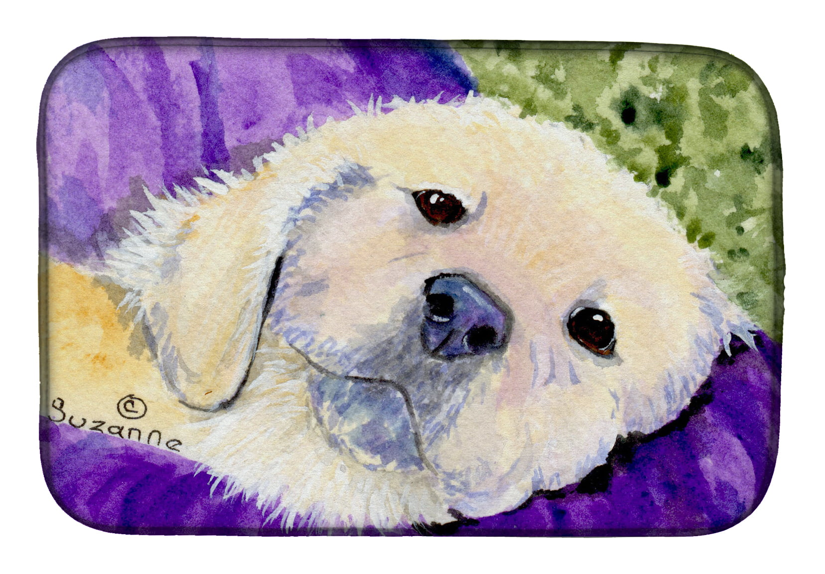 Picture of Carolines Treasures SS8715DDM Golden Retriever Dish Drying Mat