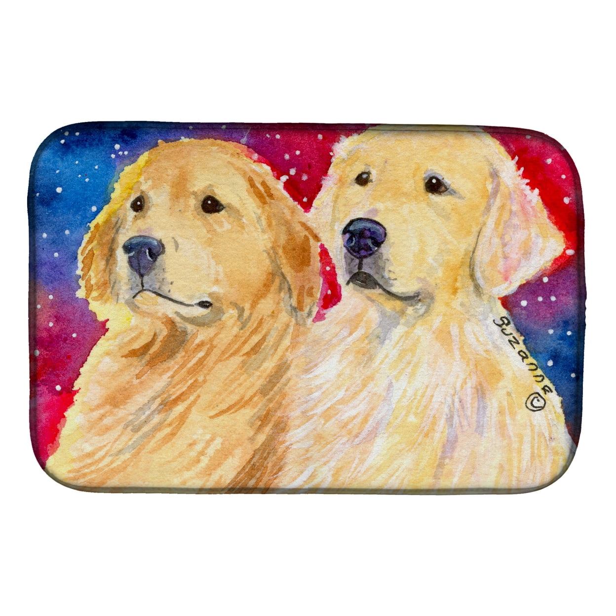 Picture of Carolines Treasures SS8754DDM Golden Retriever Dish Drying Mat