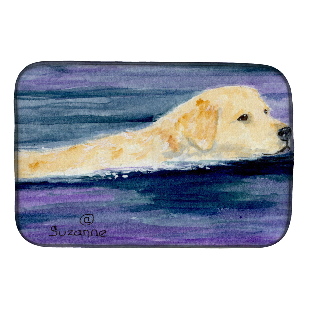 Picture of Carolines Treasures SS8814DDM Golden Retriever Dish Drying Mat