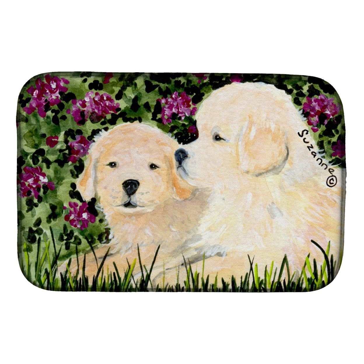 Picture of Carolines Treasures SS8826DDM Golden Retriever Dish Drying Mat