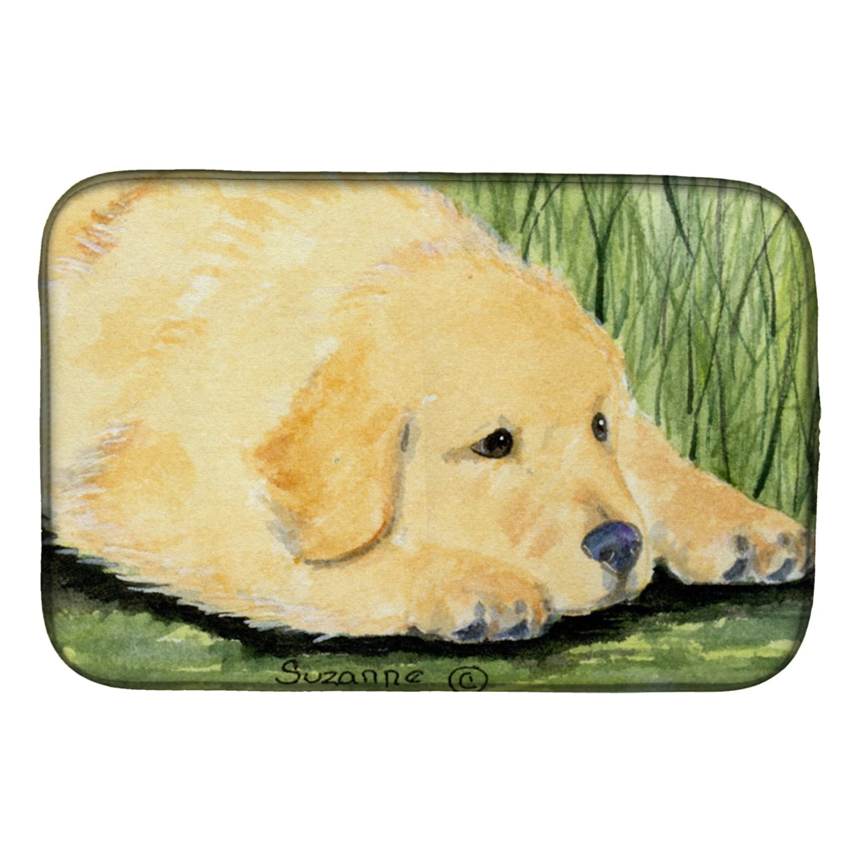 Picture of Carolines Treasures SS8864DDM Golden Retriever Dish Drying Mat