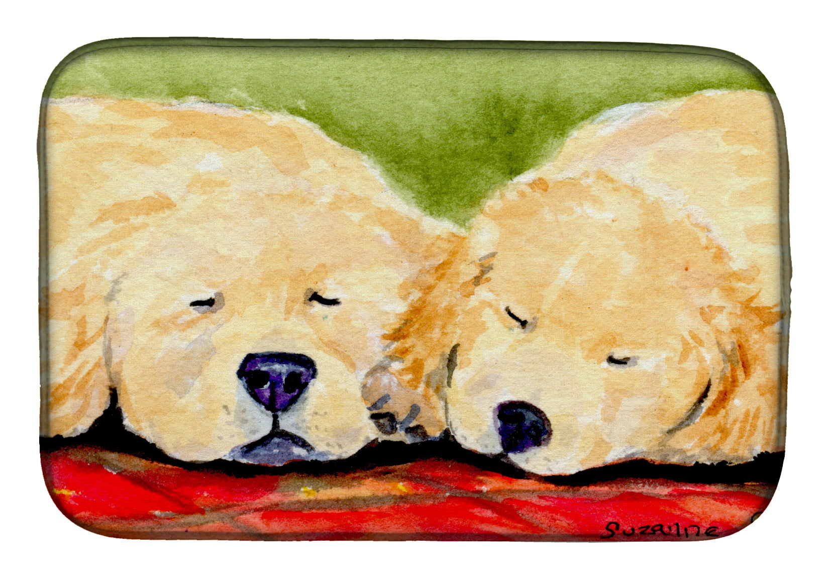 Picture of Carolines Treasures SS8902DDM Golden Retriever Dish Drying Mat