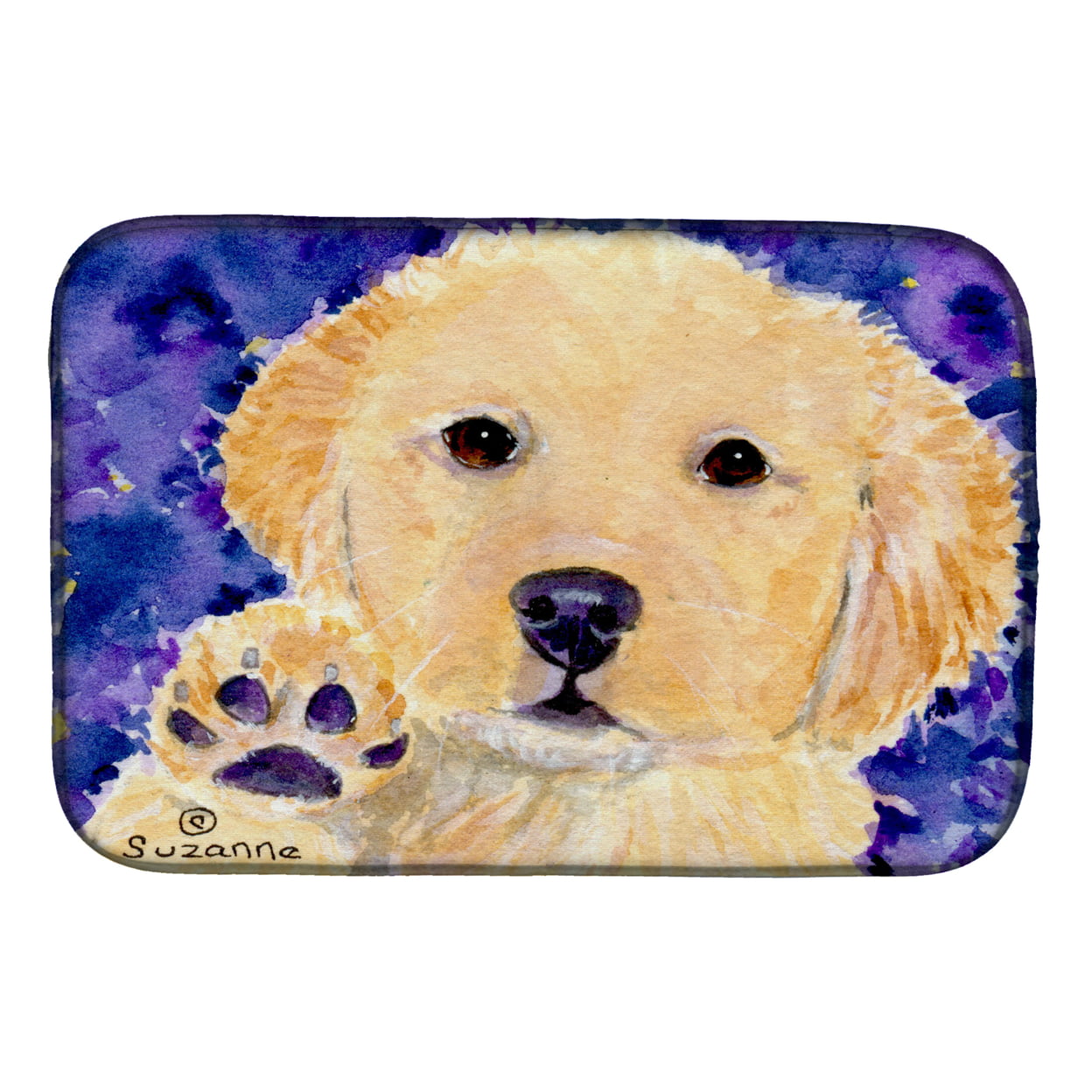 Picture of Carolines Treasures SS8903DDM Golden Retriever Dish Drying Mat