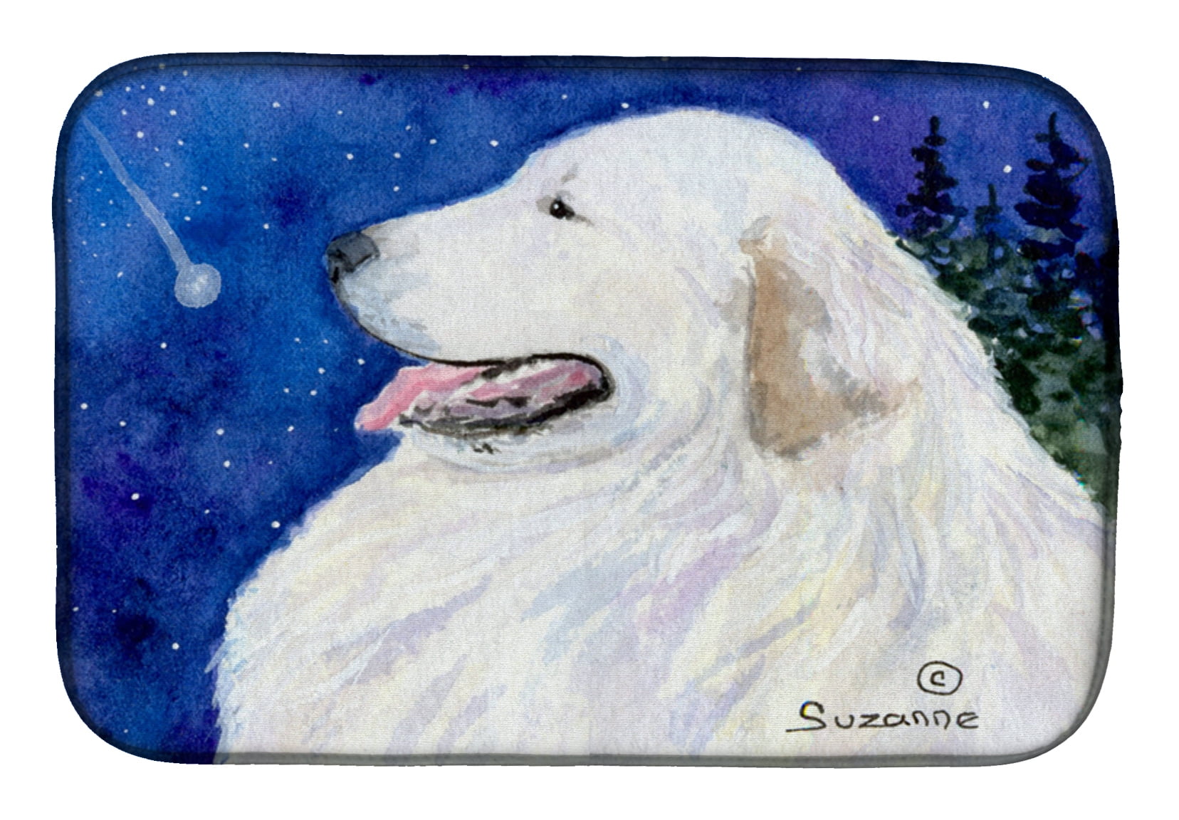 Picture of Carolines Treasures SS8774DDM Great Pyrenees Dish Drying Mat