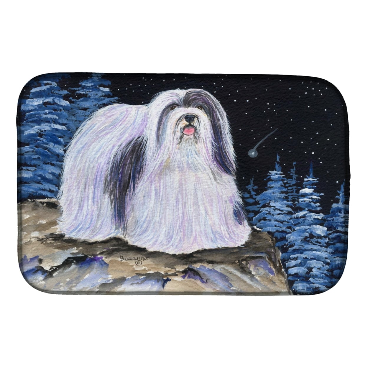 Picture of Carolines Treasures SS8450DDM Starry Night Havanese Dish Drying Mat