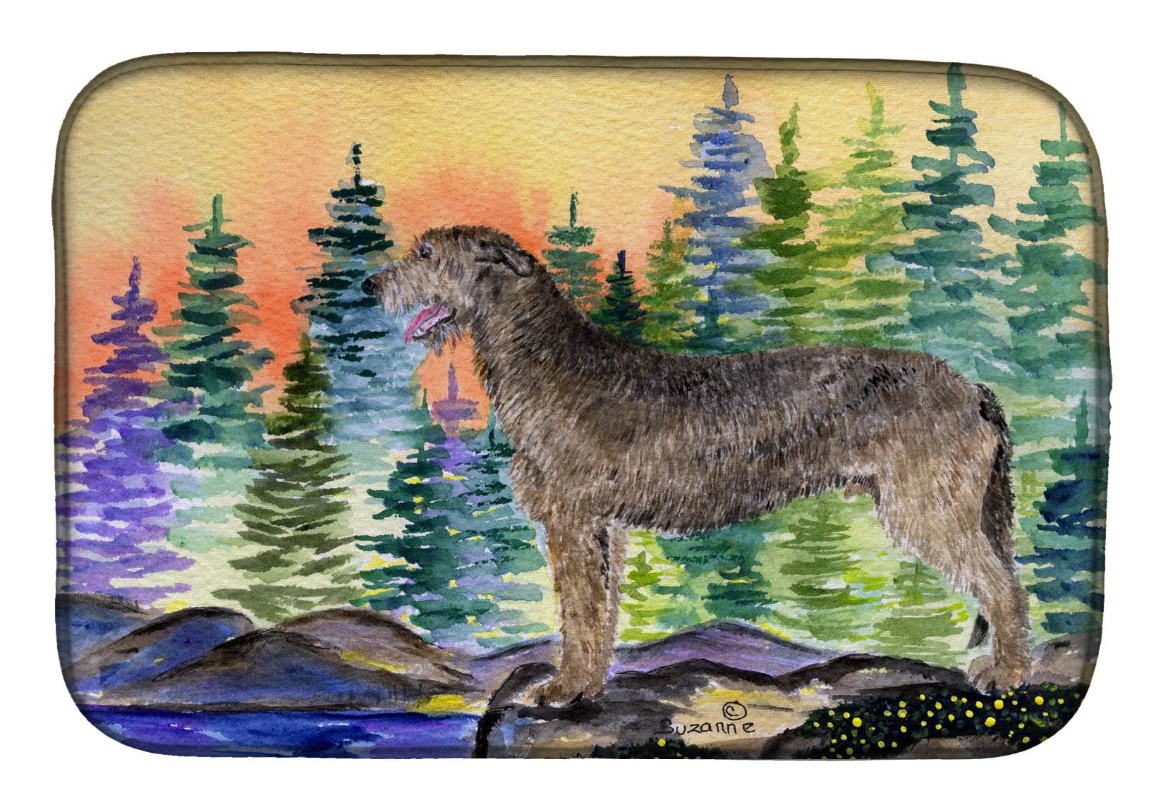 Picture of Carolines Treasures SS8205DDM Irish Wolfhound Dish Drying Mat