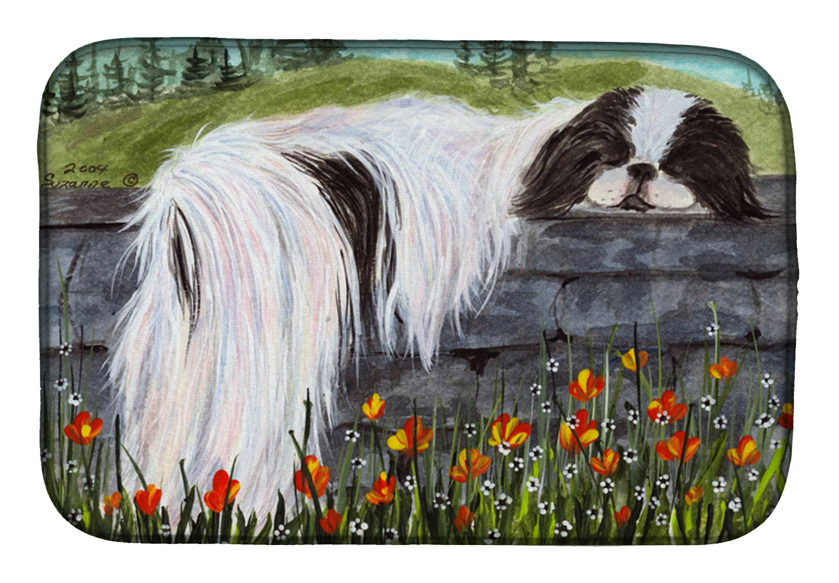 Picture of Carolines Treasures SS8030DDM Japanese Chin Dish Drying Mat