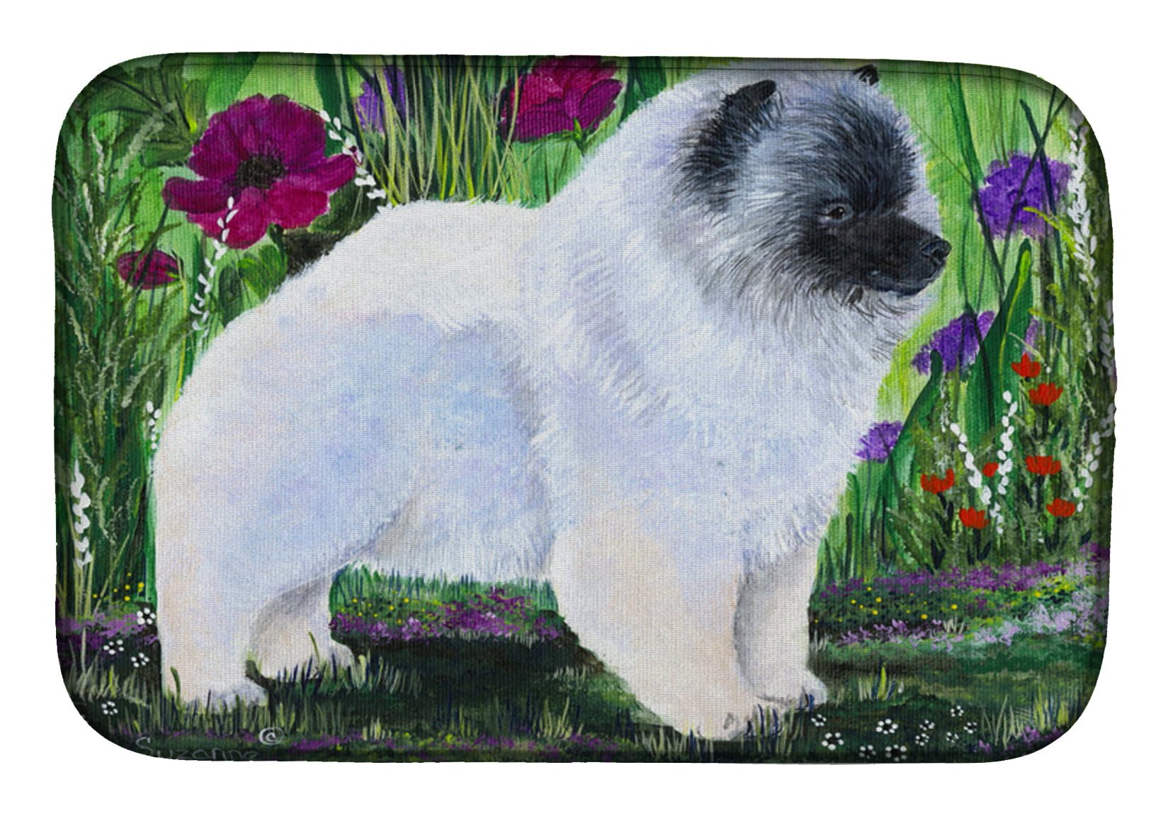 Picture of Carolines Treasures SS8424DDM Keeshond Dish Drying Mat