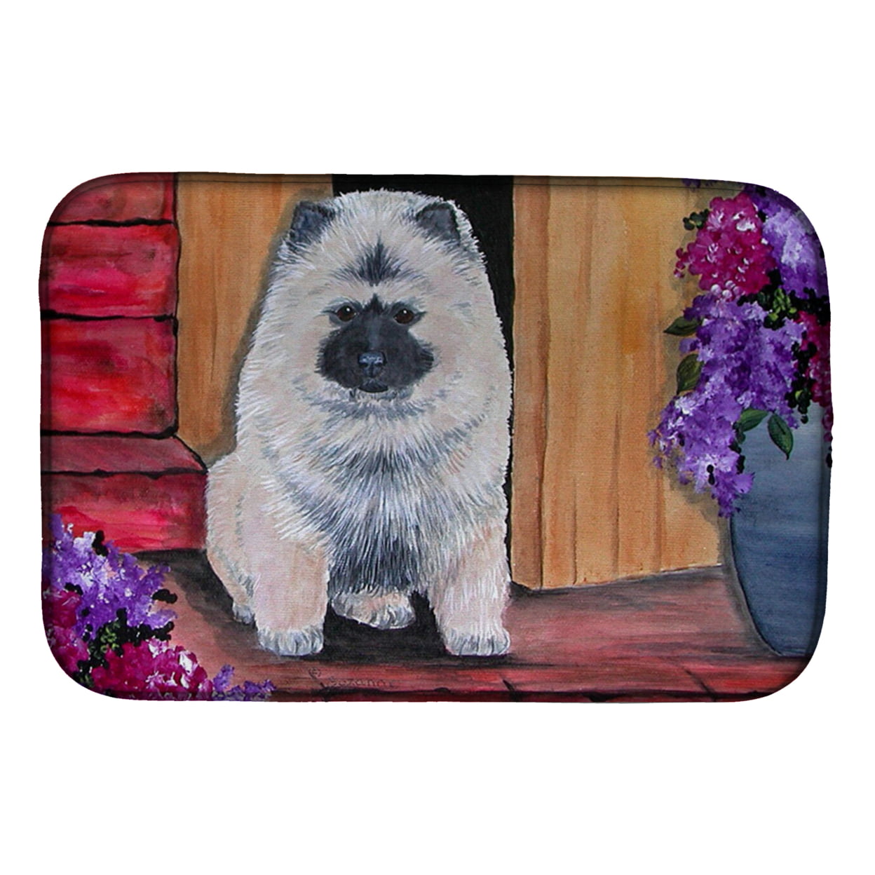 Picture of Carolines Treasures SS8622DDM Keeshond Dish Drying Mat