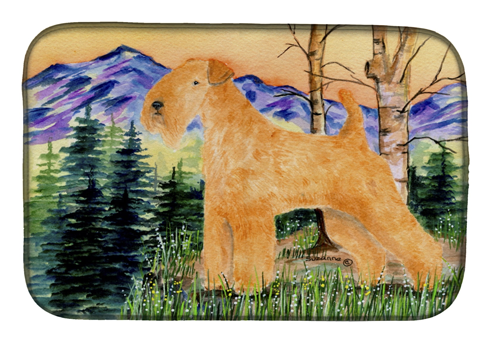 Picture of Carolines Treasures SS8168DDM Lakeland Terrier Dish Drying Mat
