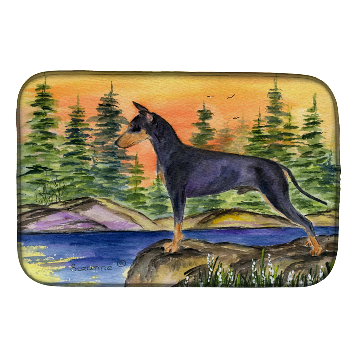 Picture of Carolines Treasures SS8419DDM Manchester Terrier Dish Drying Mat