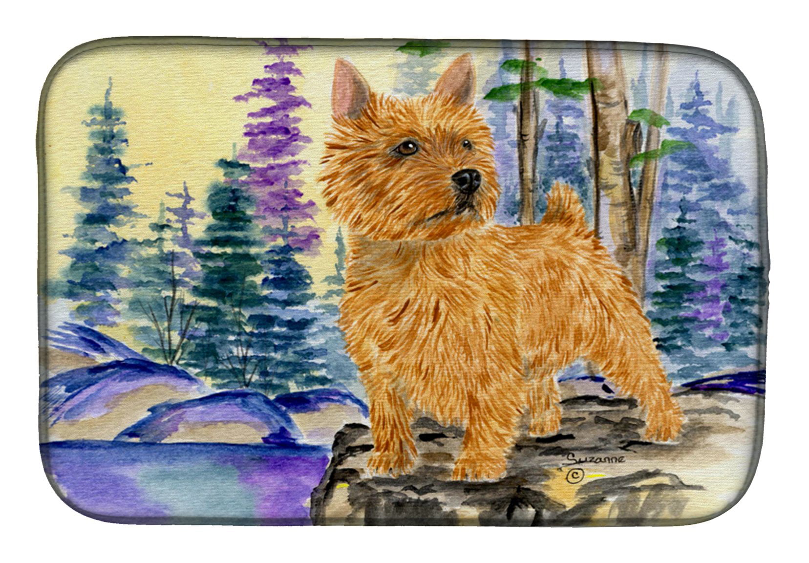 Picture of Carolines Treasures SS8011DDM Norwich Terrier Dish Drying Mat