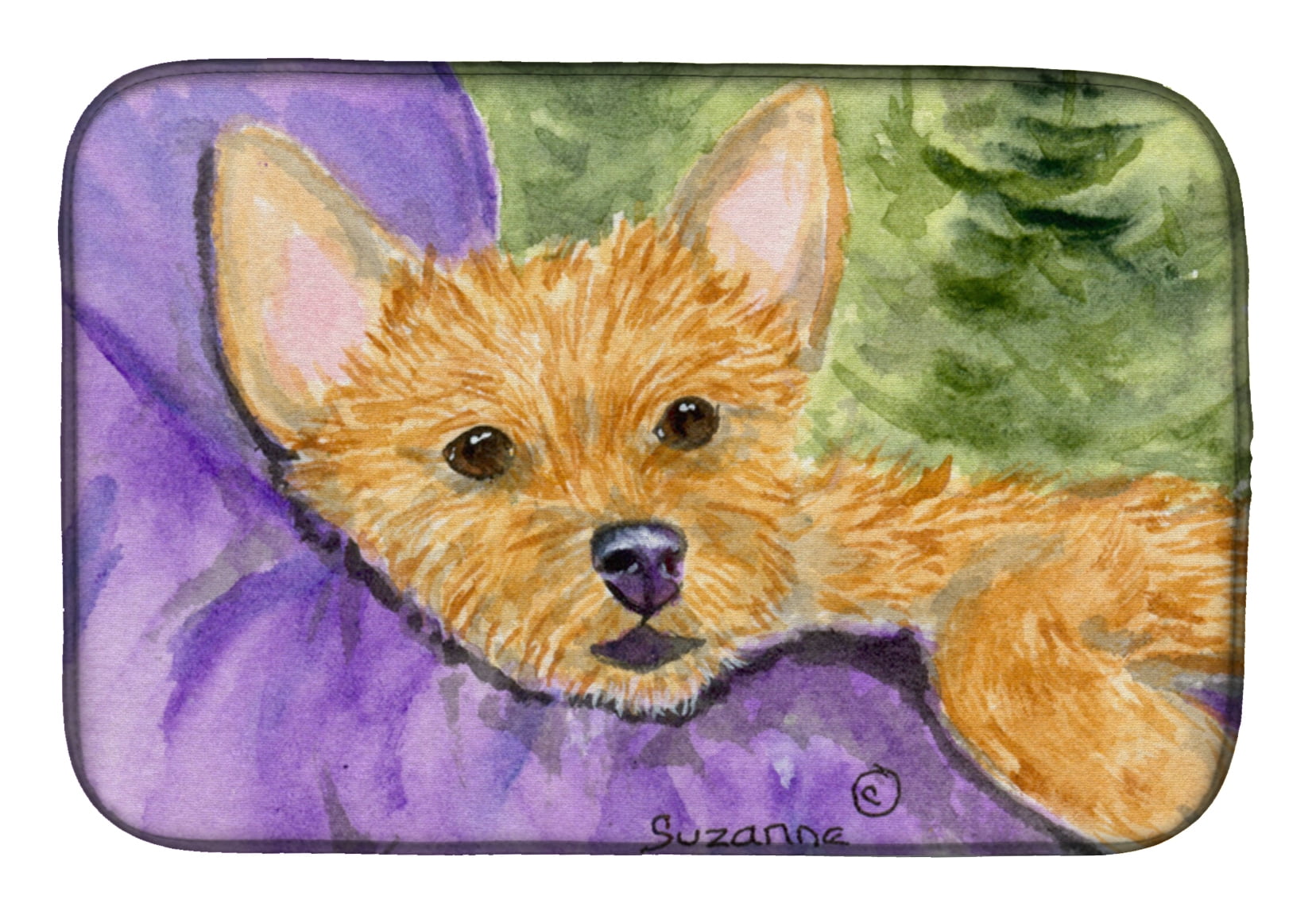 Picture of Carolines Treasures SS8898DDM Norwich Terrier Dish Drying Mat