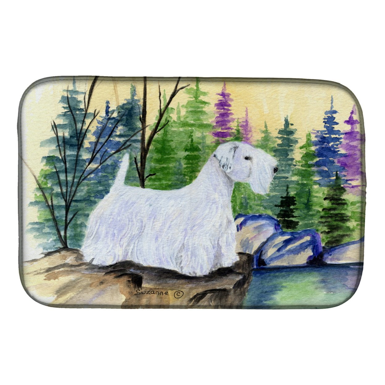 Picture of Carolines Treasures SS8104DDM Sealyham Terrier Dish Drying Mat