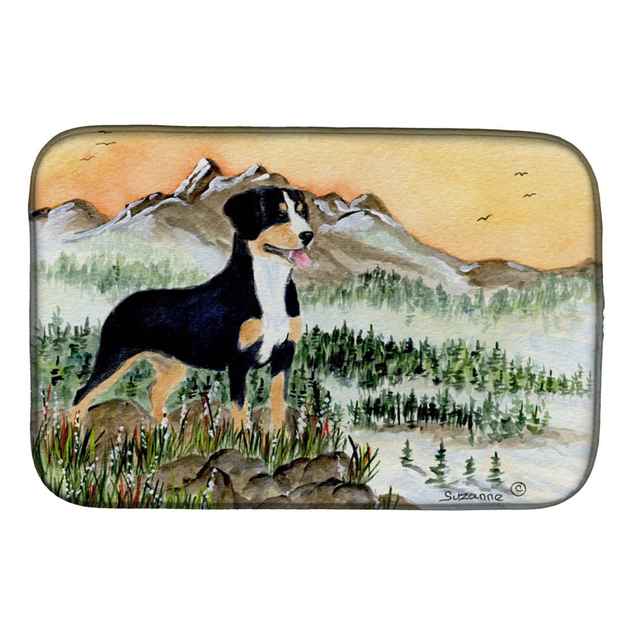 Picture of Carolines Treasures SS8119DDM Entlebucher Mountain Dog Dish Drying Mat