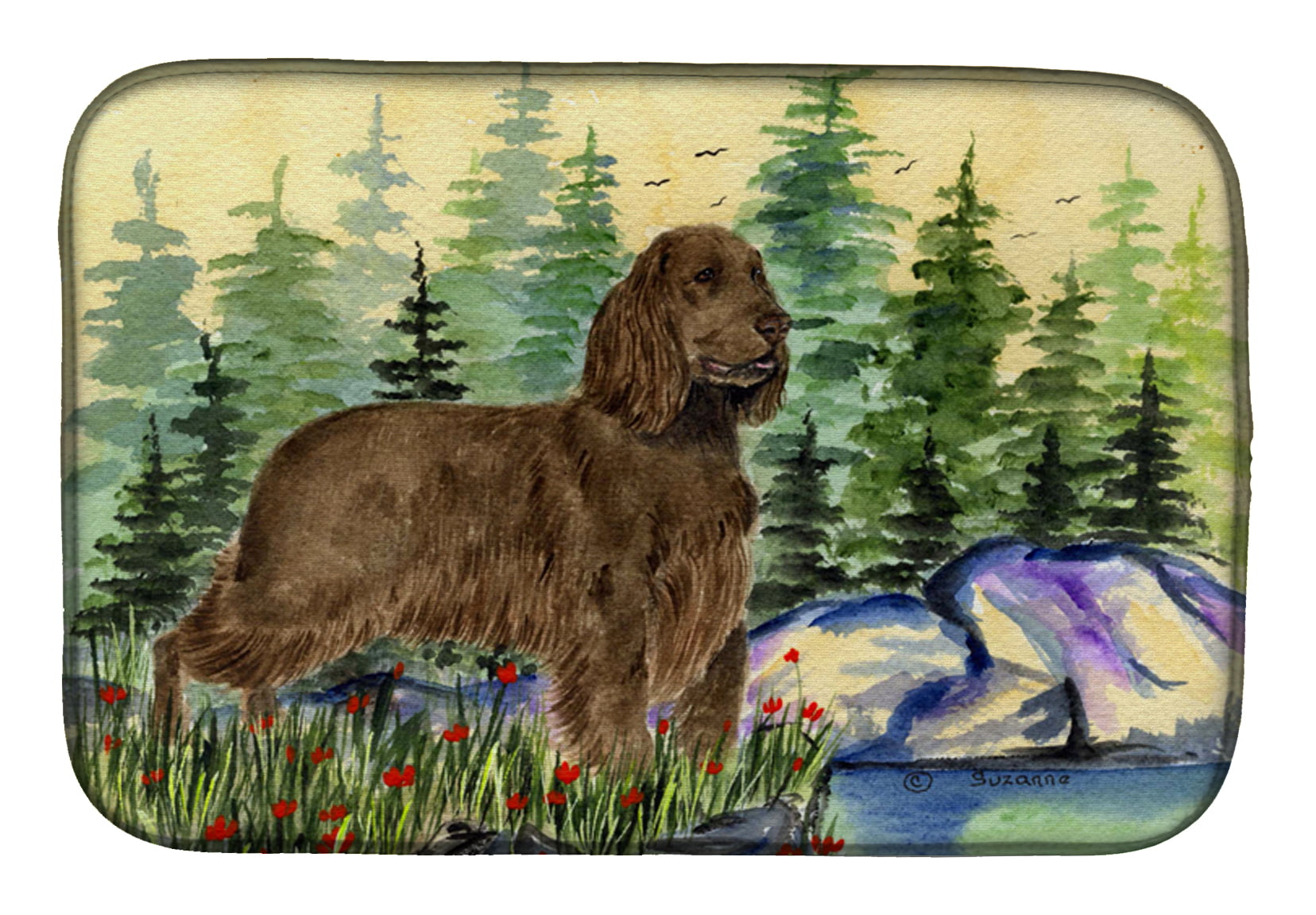 Picture of Carolines Treasures SS8131DDM Field Spaniel Dish Drying Mat