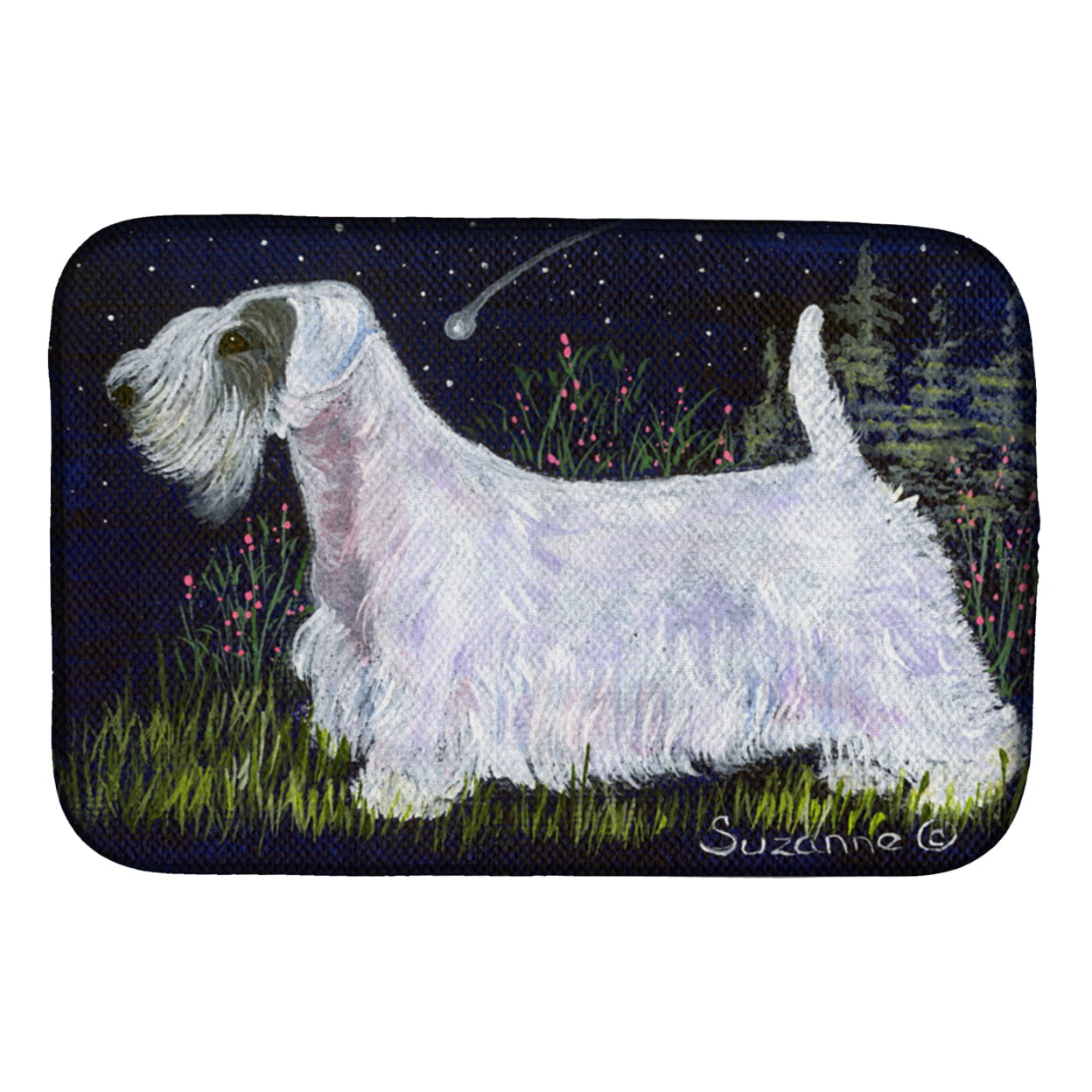 Picture of Carolines Treasures SS8145DDM Sealyham Terrier Dish Drying Mat