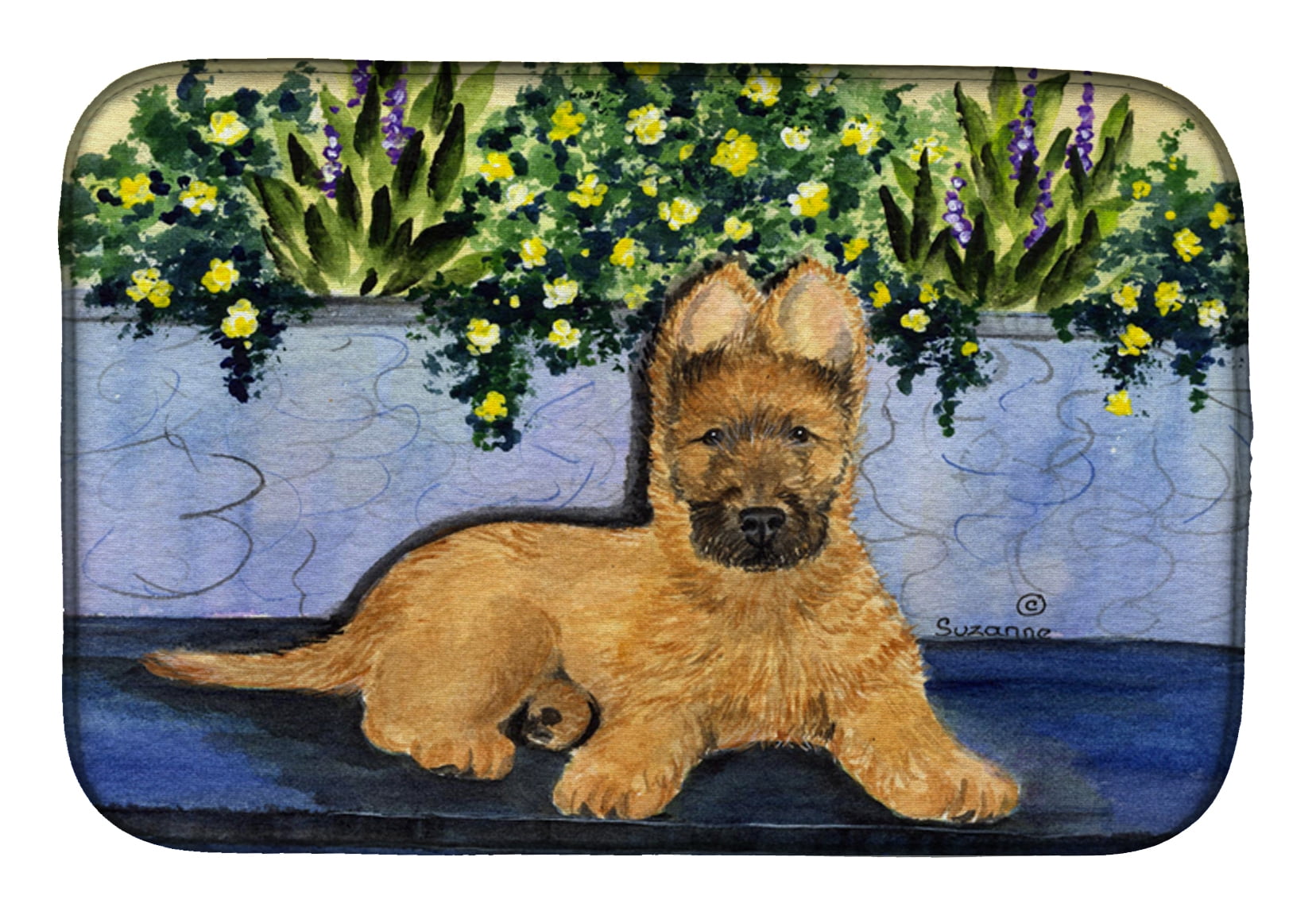 Picture of Carolines Treasures SS8180DDM Briard Dish Drying Mat