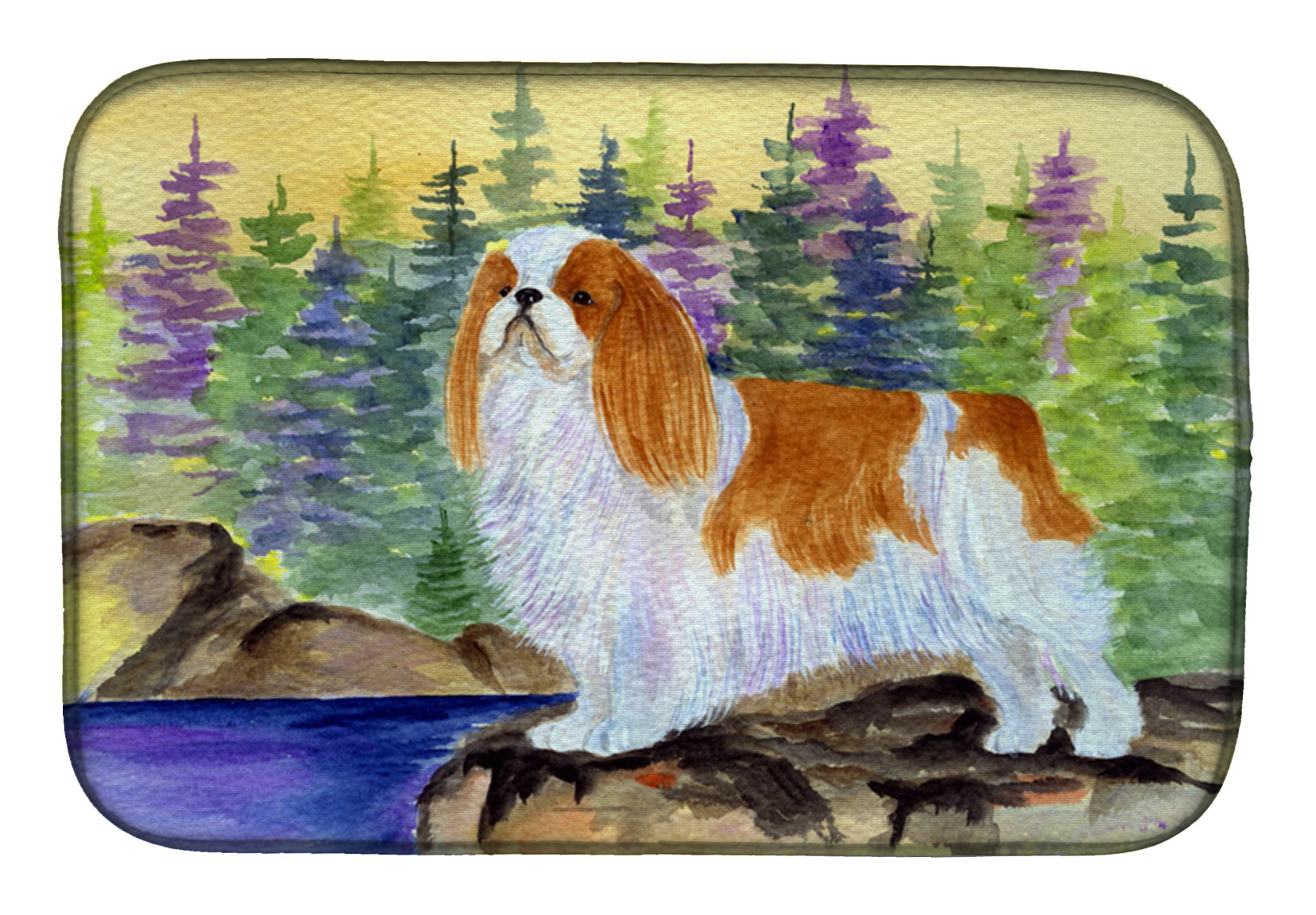Picture of Carolines Treasures SS8204DDM English Toy Spaniel Dish Drying Mat