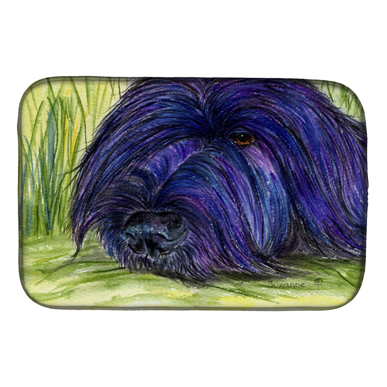 Picture of Carolines Treasures SS8520DDM Briard Dish Drying Mat