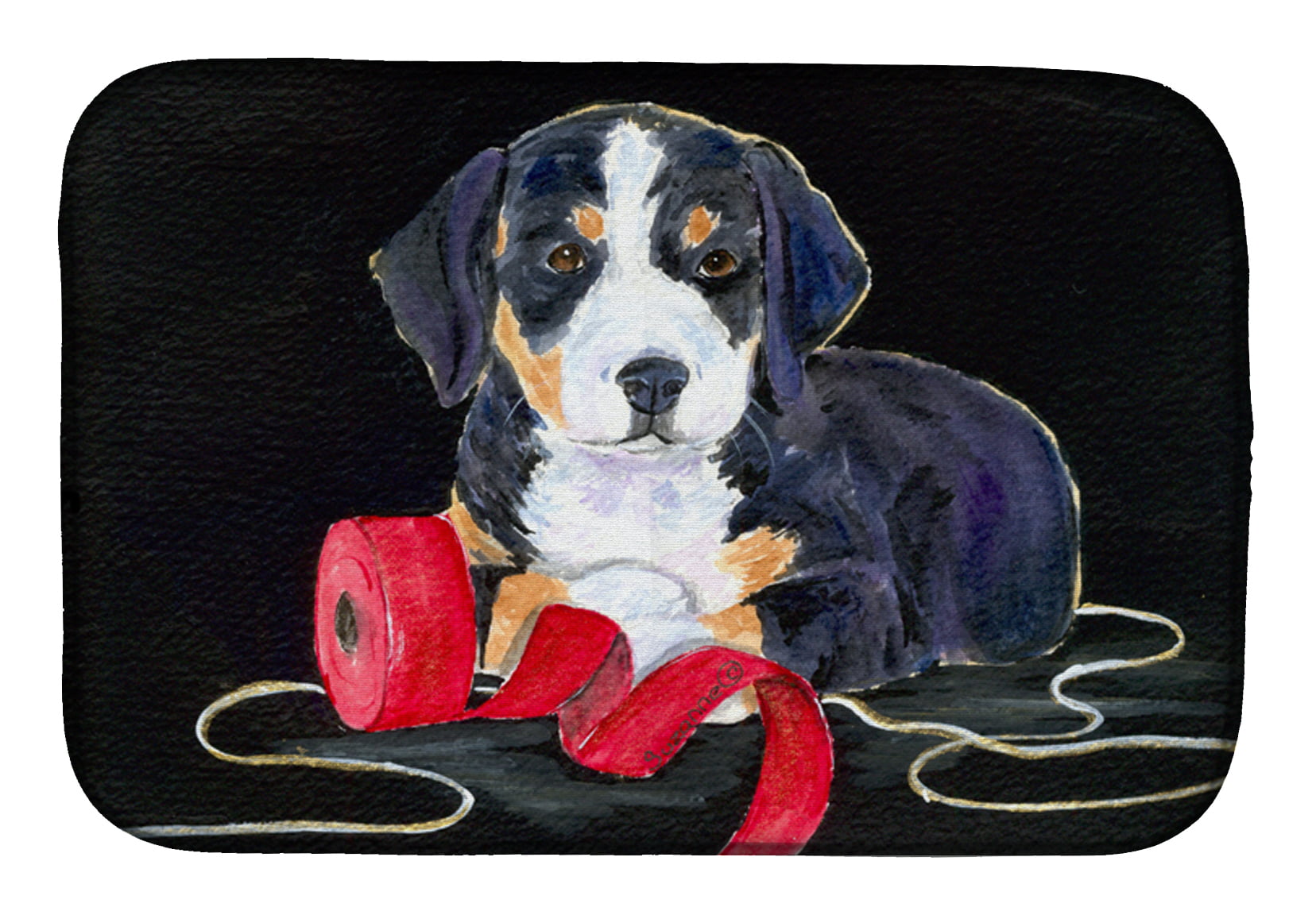 Picture of Carolines Treasures SS8566DDM Entlebucher Mountain Dog Dish Drying Mat