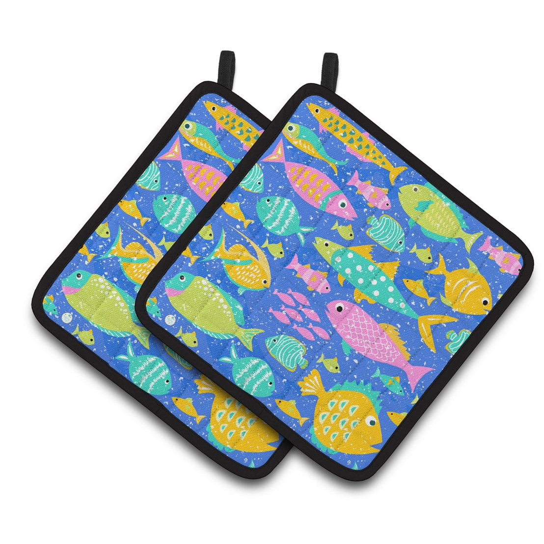 Picture of Carolines Treasures VHA3034PTHD Little Colorful Fishes Pair of Pot Holders