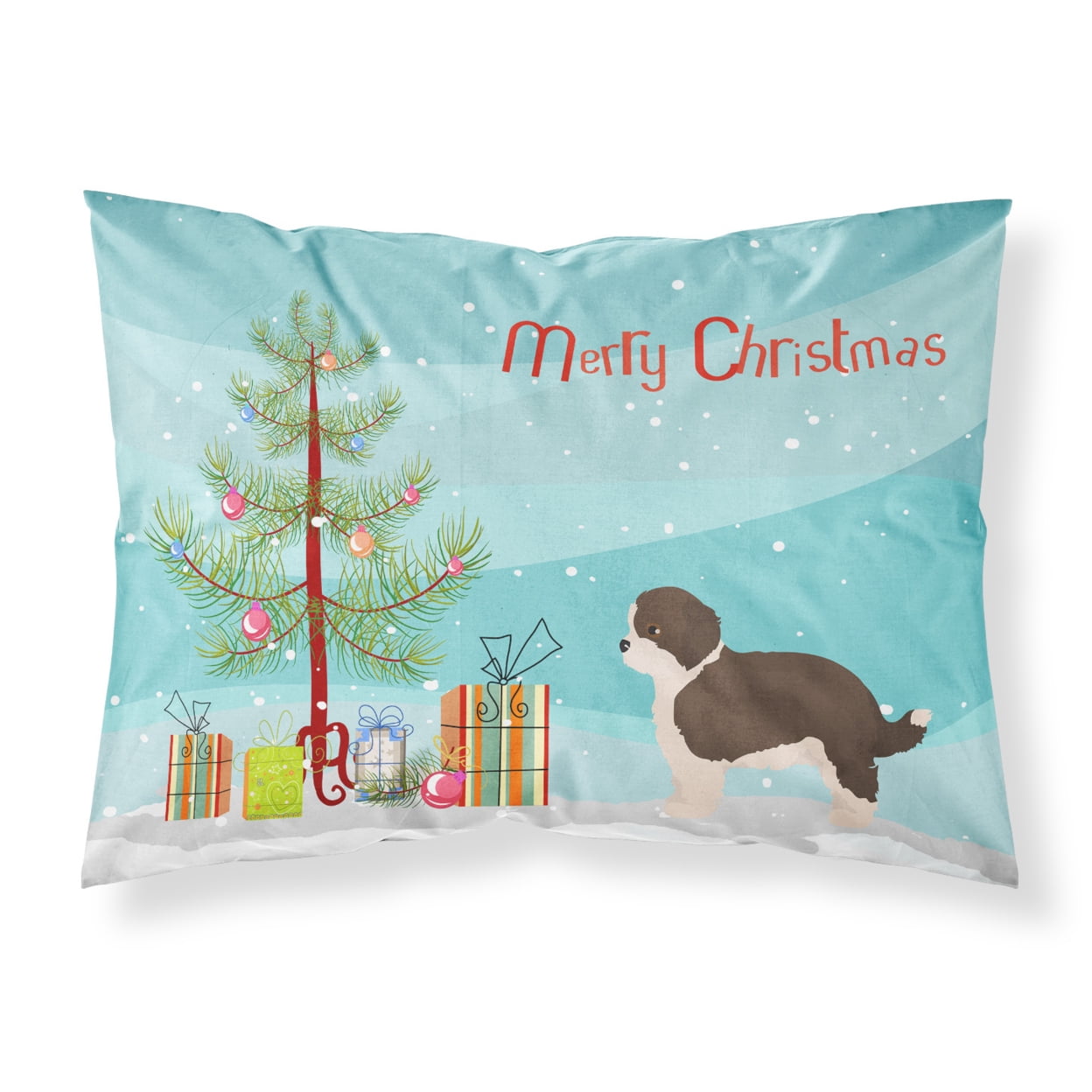 Havapoo No.1 Christmas Tree Fabric Standard Pillowcase