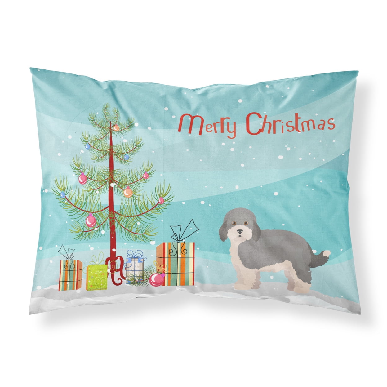 CK3841PILLOWCASE Havapoo No.2 Christmas Tree Fabric Standard Pillowcase