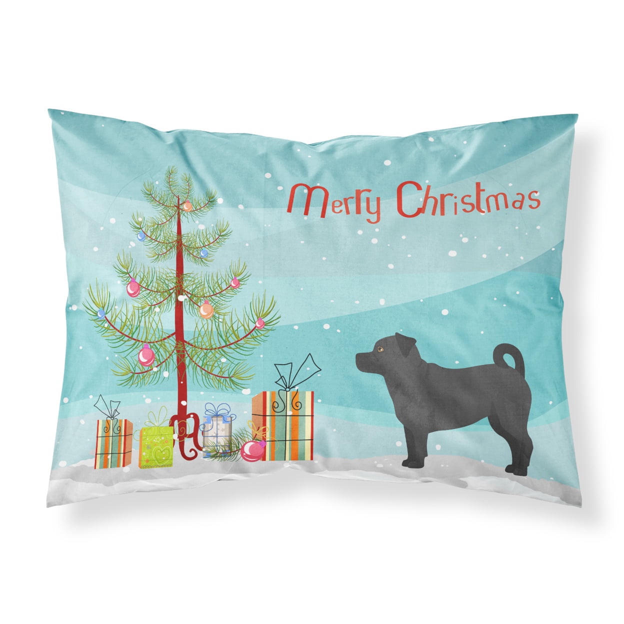 Balck Jug Christmas Tree Fabric Standard Pillowcase
