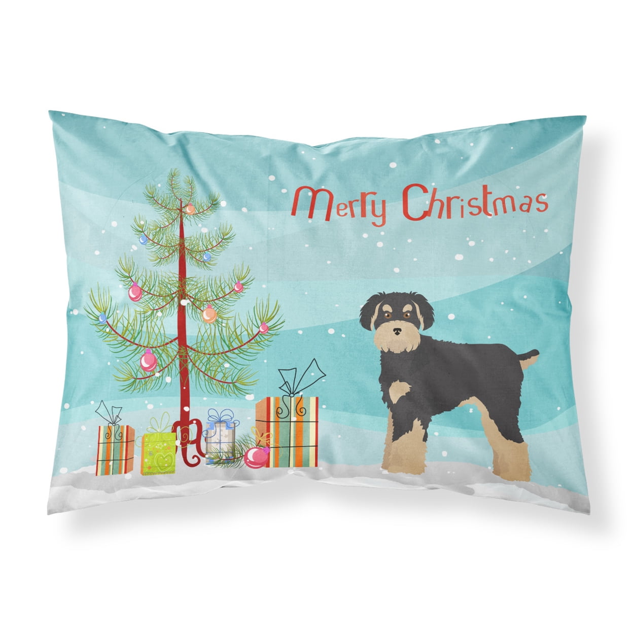 Schnoodle Christmas Tree Fabric Standard Pillowcase